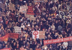 HACE 45 AÑOS, ISLANDIA TAMBIEN TUVO UN DÍA SIN MUJERES